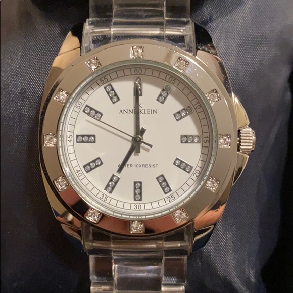 Anne Klein Accessories - Anne Klein Watch AK 10/9179 Clear Resin Band